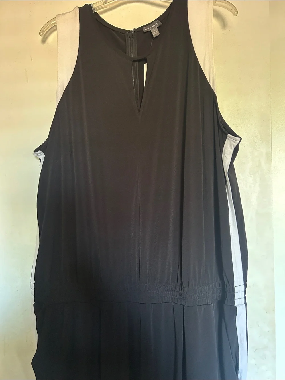 The Limited Black Jumpsuit with White Side Panels - Picture 3 of 4